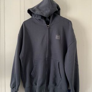 Men's Charcoal Zip-Up Hoodie